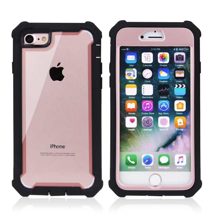 For iPhone 8 Plus / 7 Plus Four-corner Shockproof All-inclusive Transparent Space Case