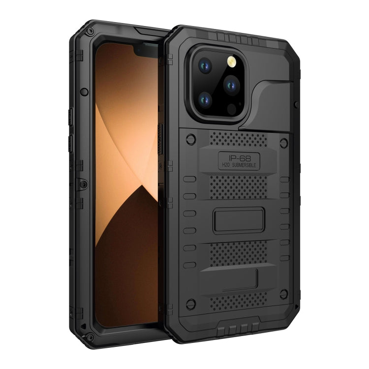 For iPhone 14 Pro Shockproof Waterproof Dustproof Metal + Silicone Phone Case