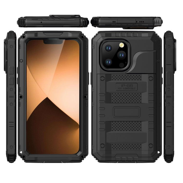 For iPhone 14 Pro Shockproof Waterproof Dustproof Metal + Silicone Phone Case