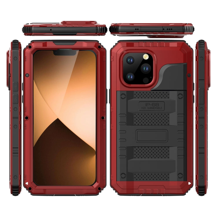 For iPhone 14 Pro Shockproof Waterproof Dustproof Metal + Silicone Phone Case