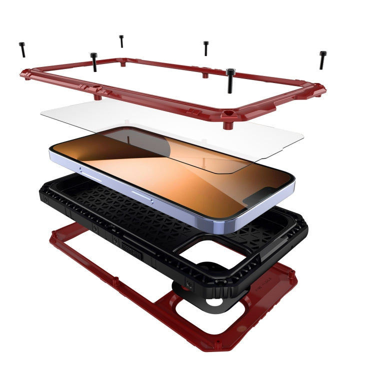 For iPhone 14 Pro Shockproof Waterproof Dustproof Metal + Silicone Phone Case