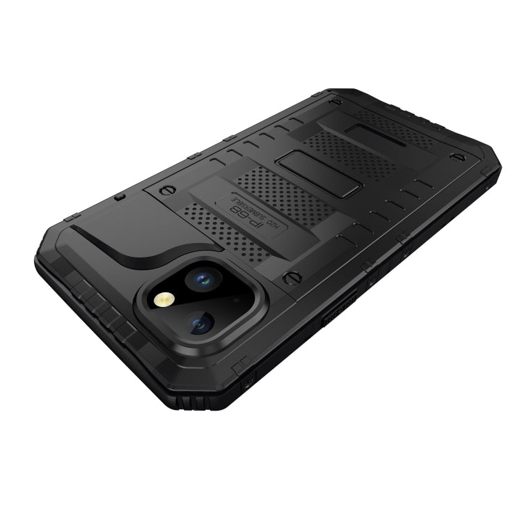 For iPhone 14 Shockproof Waterproof Dustproof Metal + Silicone Phone Case