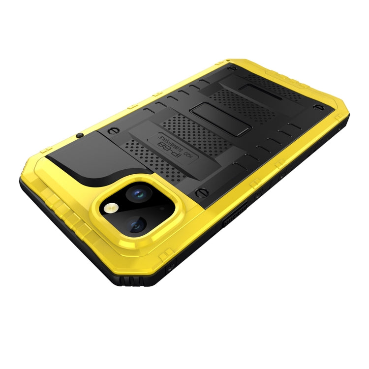 For iPhone 14 Shockproof Waterproof Dustproof Metal + Silicone Phone Case