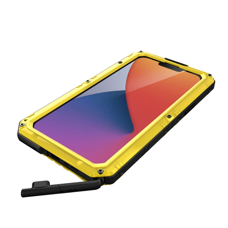 For iPhone 14 Plus Shockproof Waterproof Dustproof Metal + Silicone Phone Case