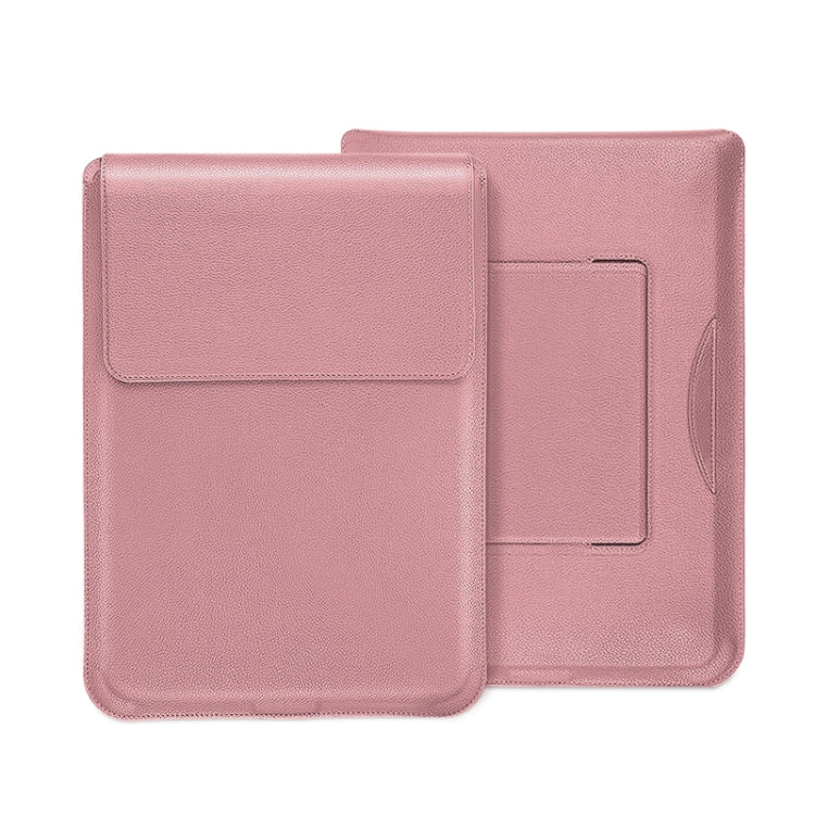 For MacBook 15 / 16 inch PU Leather 4 in 1 Laptop Bag with Functional Bracket