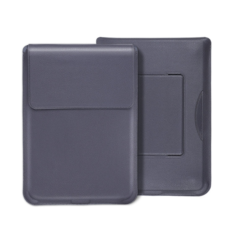 For MacBook 15 / 16 inch PU Leather 4 in 1 Laptop Bag with Functional Bracket