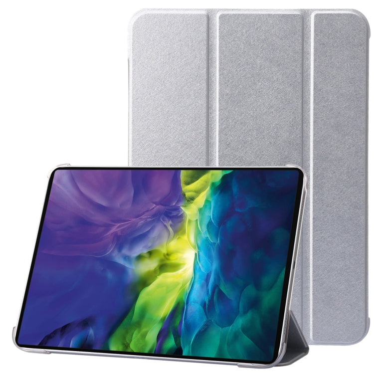 For iPad 10th Gen 10.9 2022 Silk Texture Three-fold Horizontal Flip Leather Tablet Case