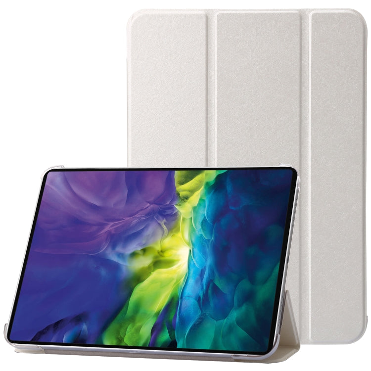 For iPad 10th Gen 10.9 2022 Silk Texture Three-fold Horizontal Flip Leather Tablet Case