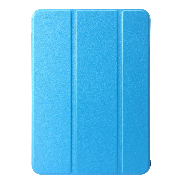 For iPad 10th Gen 10.9 2022 Silk Texture Three-fold Horizontal Flip Leather Tablet Case