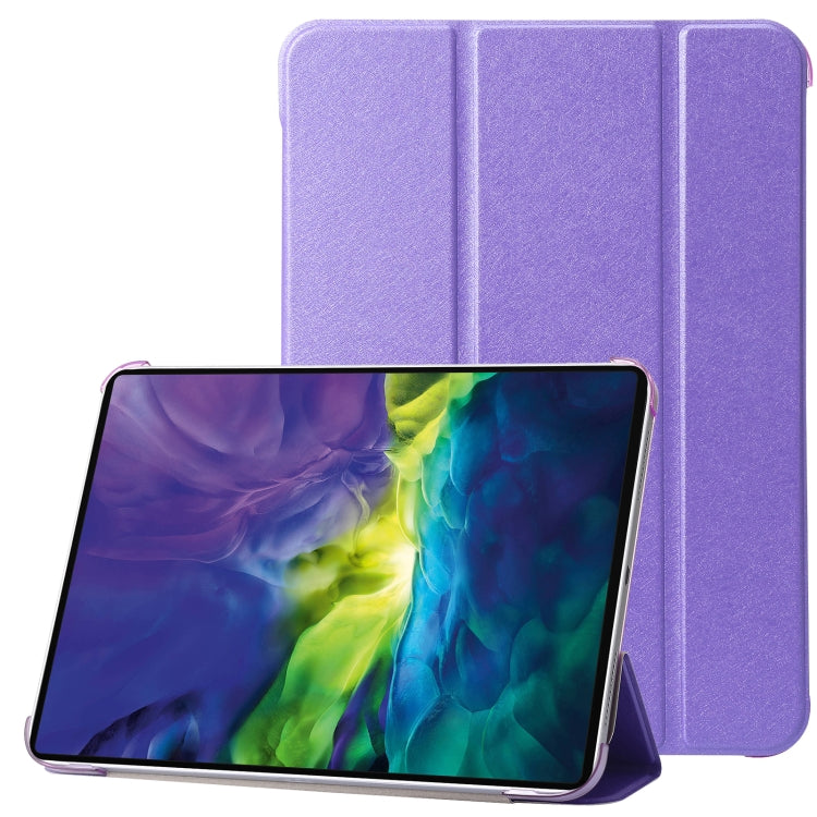 For iPad 10th Gen 10.9 2022 Silk Texture Three-fold Horizontal Flip Leather Tablet Case