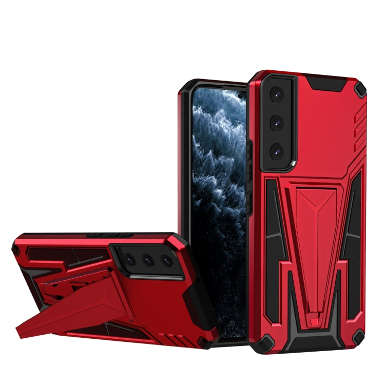 For Samsung Galaxy S23 5G Super V Armor PC + TPU Phone Case with Invisible Holder