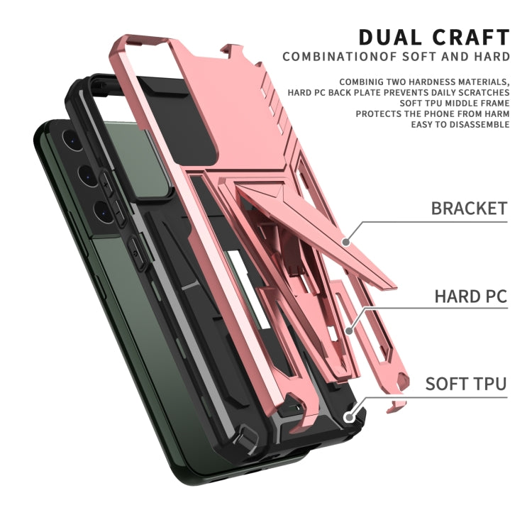 For Samsung Galaxy S23 5G Super V Armor PC + TPU Phone Case with Invisible Holder