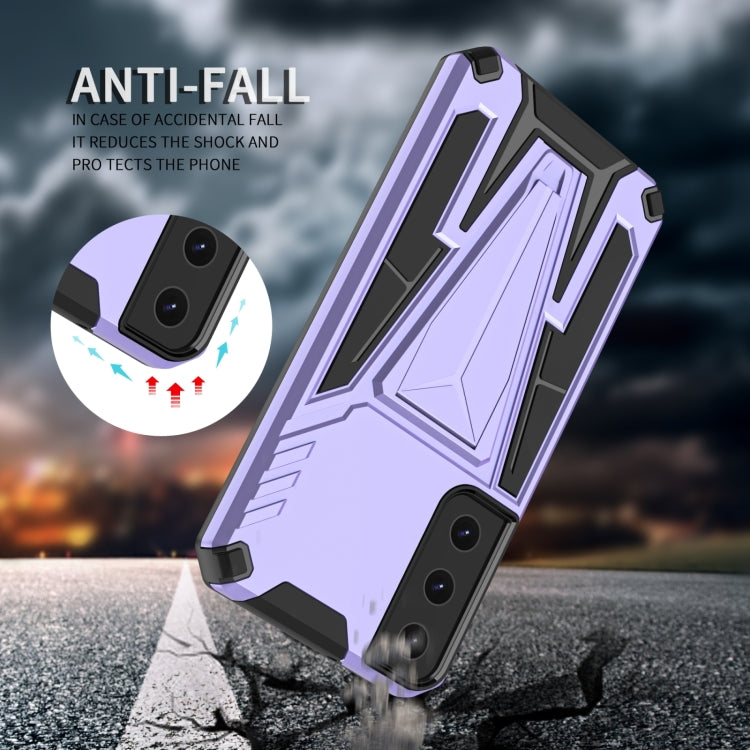 For Samsung Galaxy S23+ 5G Super V Armor PC + TPU Phone Case with Invisible Holder