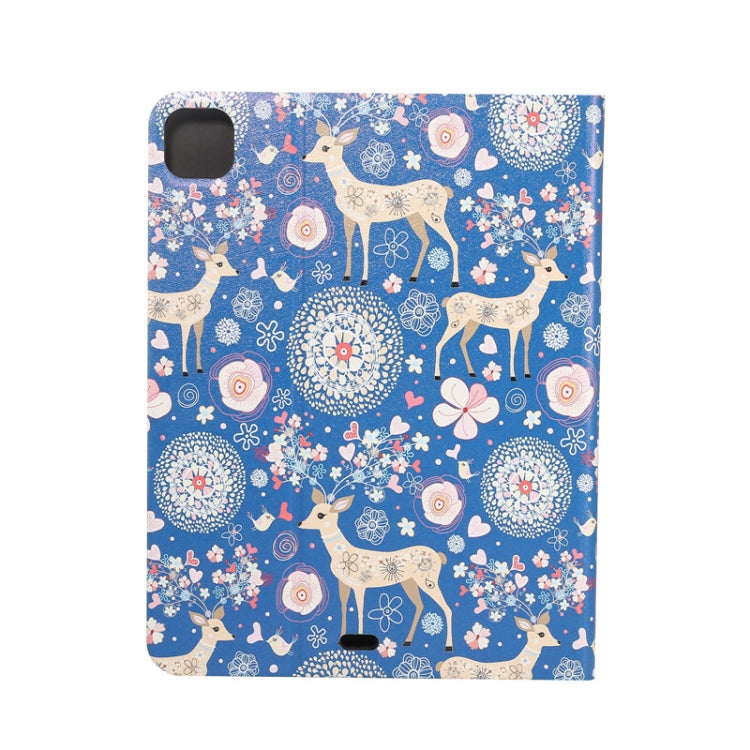 For iPad Pro 11 2022/2021/2020/2018 / Air 10.9 2022/2020 Painted Voltage Pen Slot Tablet Smart Case
