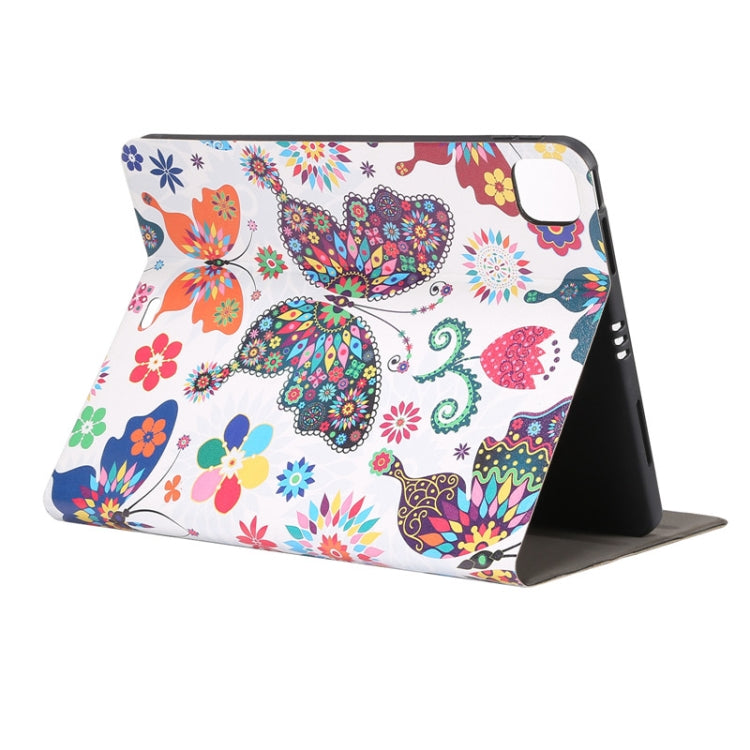 For iPad Pro 11 2022/2021/2020/2018 / Air 10.9 2022/2020 Painted Voltage Pen Slot Tablet Smart Case