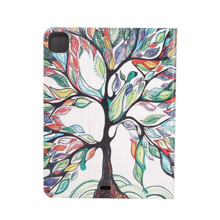 For iPad Pro 11 2022/2021/2020/2018 / Air 10.9 2022/2020 Painted Voltage Pen Slot Tablet Smart Case