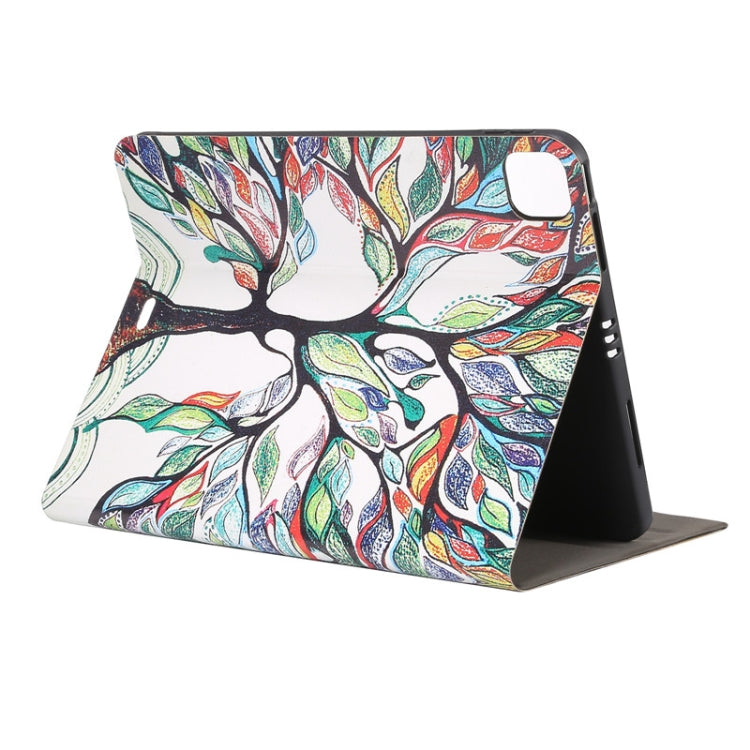 For iPad Pro 11 2022/2021/2020/2018 / Air 10.9 2022/2020 Painted Voltage Pen Slot Tablet Smart Case