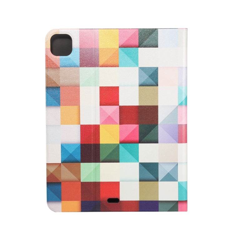 For iPad Pro 11 2022/2021/2020/2018 / Air 10.9 2022/2020 Painted Voltage Pen Slot Tablet Smart Case