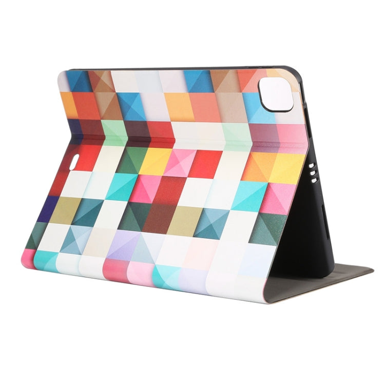 For iPad Pro 11 2022/2021/2020/2018 / Air 10.9 2022/2020 Painted Voltage Pen Slot Tablet Smart Case