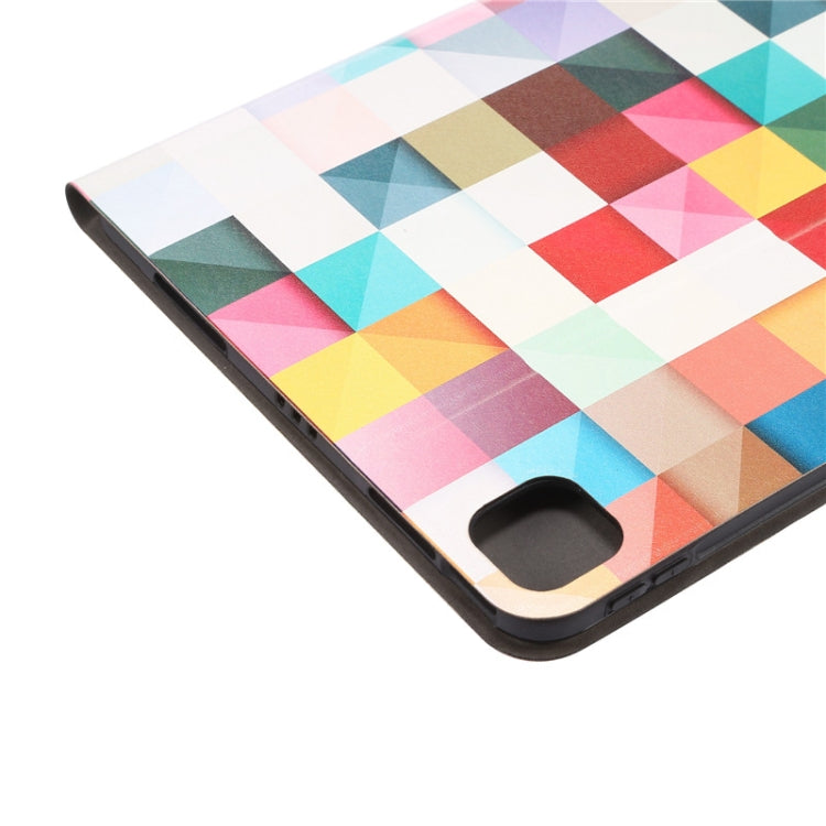 For iPad Pro 11 2022/2021/2020/2018 / Air 10.9 2022/2020 Painted Voltage Pen Slot Tablet Smart Case