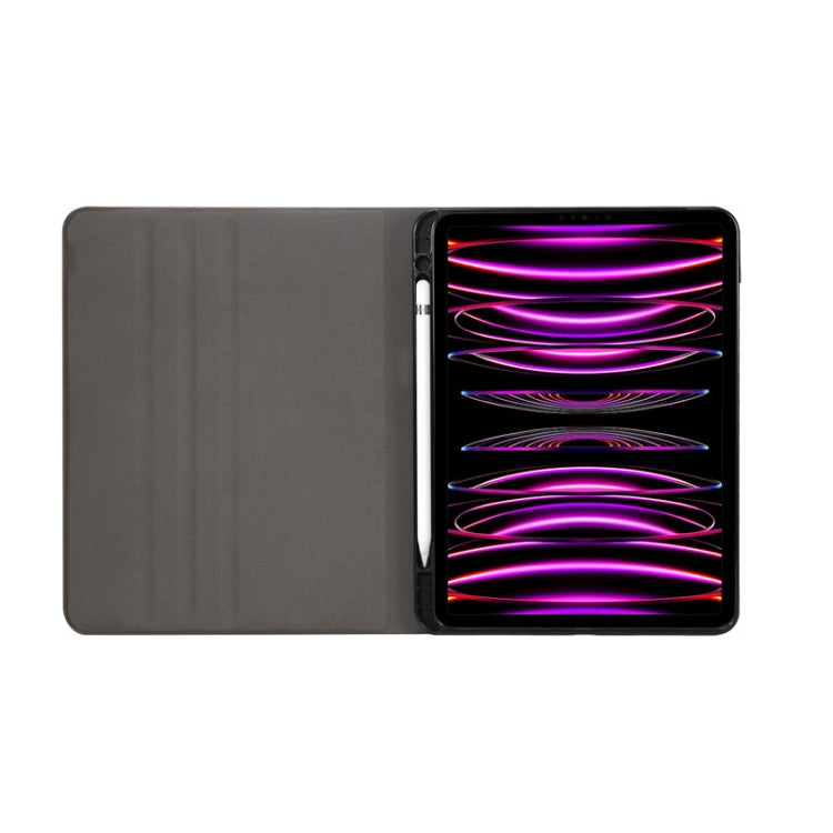 For iPad Pro 11 2022/2021/2020/2018 / Air 10.9 2022/2020 Painted Voltage Pen Slot Tablet Smart Case