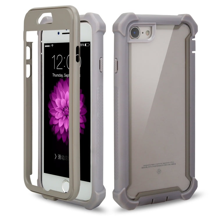 For iPhone SE 2022 / SE 2020 / 8 / 7 Four-corner Shockproof All-inclusive Transparent Space Case