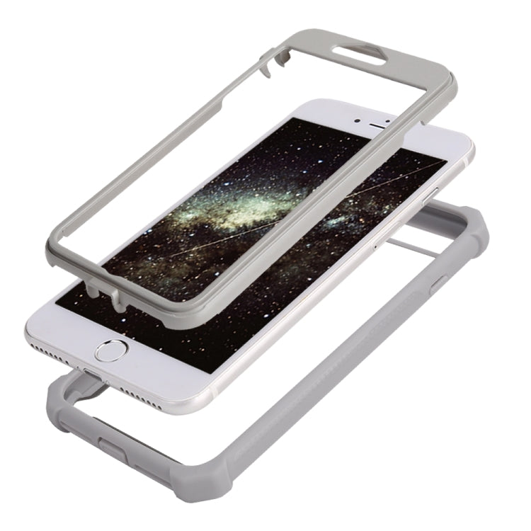 For iPhone SE 2022 / SE 2020 / 8 / 7 Four-corner Shockproof All-inclusive Transparent Space Case