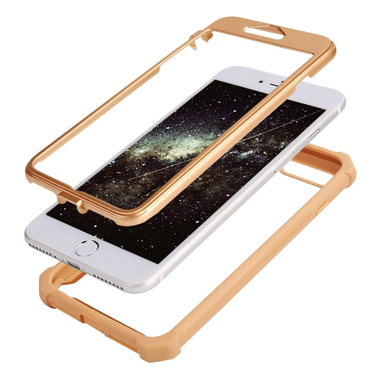 For iPhone SE 2022 / SE 2020 / 8 / 7 Four-corner Shockproof All-inclusive Transparent Space Case