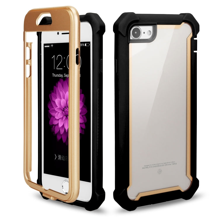 For iPhone SE 2022 / SE 2020 / 8 / 7 Four-corner Shockproof All-inclusive Transparent Space Case