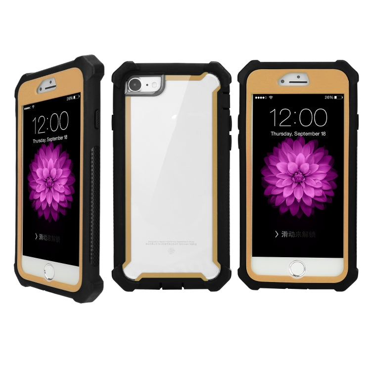 For iPhone SE 2022 / SE 2020 / 8 / 7 Four-corner Shockproof All-inclusive Transparent Space Case