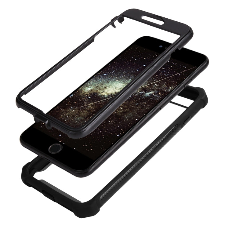 For iPhone SE 2022 / SE 2020 / 8 / 7 Four-corner Shockproof All-inclusive Transparent Space Case