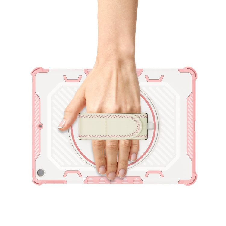 For iPad 10.2 2021 2 in 1 Shockproof Tablet Case with Holder & Hand Strap