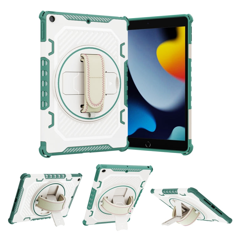 For iPad 10.2 2021 2 in 1 Shockproof Tablet Case with Holder & Hand Strap