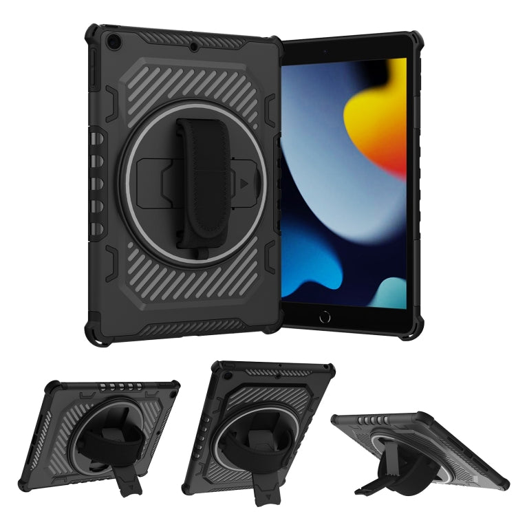 For iPad 10.2 2021 2 in 1 Shockproof Tablet Case with Holder & Hand Strap