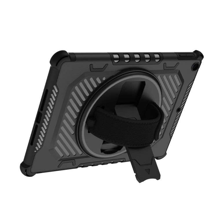 For iPad 10.2 2021 2 in 1 Shockproof Tablet Case with Holder & Hand Strap
