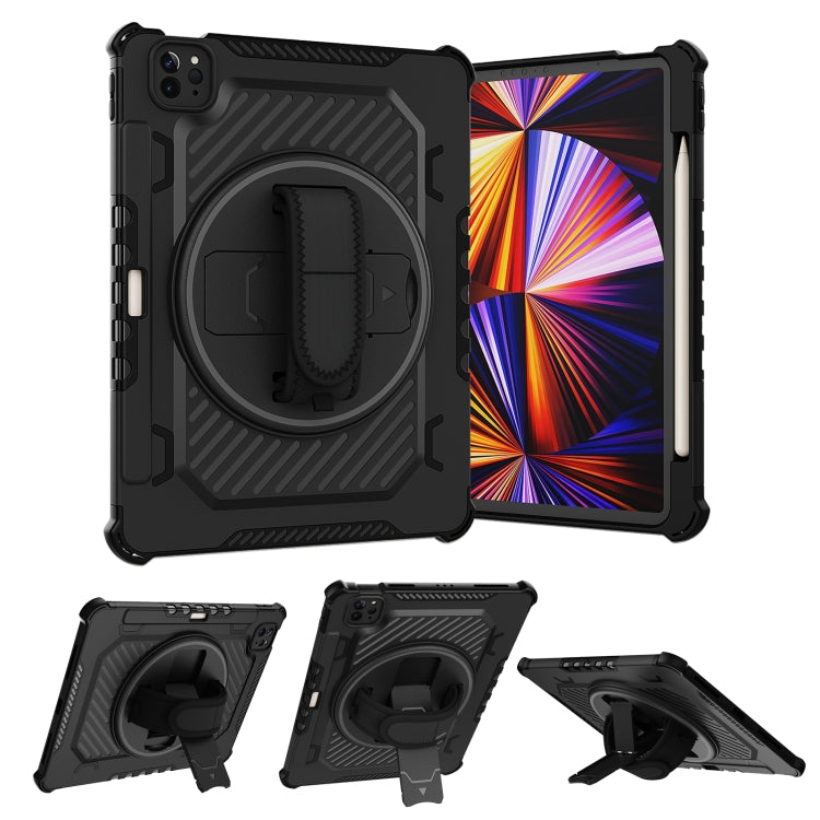 2 in 1 Shockproof Tablet Case with Holder & Hand Strap For iPad Pro 11 inch 2022/2021/2020/2018 / Air5 2022/Air4 2020
