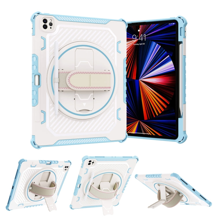 For iPad Pro 12.9 inch 2022/2021/2020/2018 2 in 1 Shockproof Tablet Case with Holder & Hand Strap