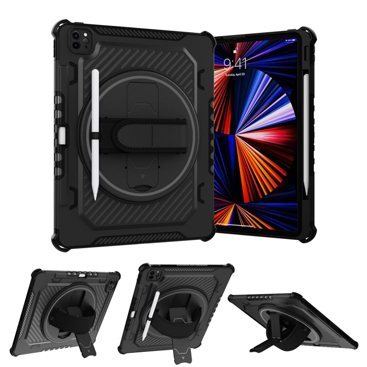 For iPad Pro 12.9 inch 2022/2021/2020/2018 2 in 1 Shockproof Tablet Case with Holder & Hand Strap