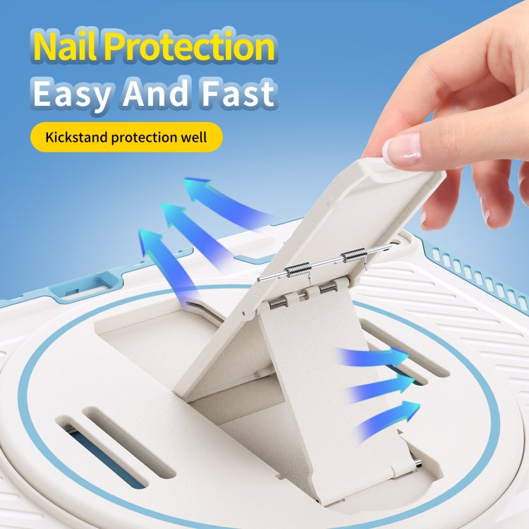 For iPad Pro 12.9 inch 2022/2021/2020/2018 2 in 1 Shockproof Tablet Case with Holder & Hand Strap