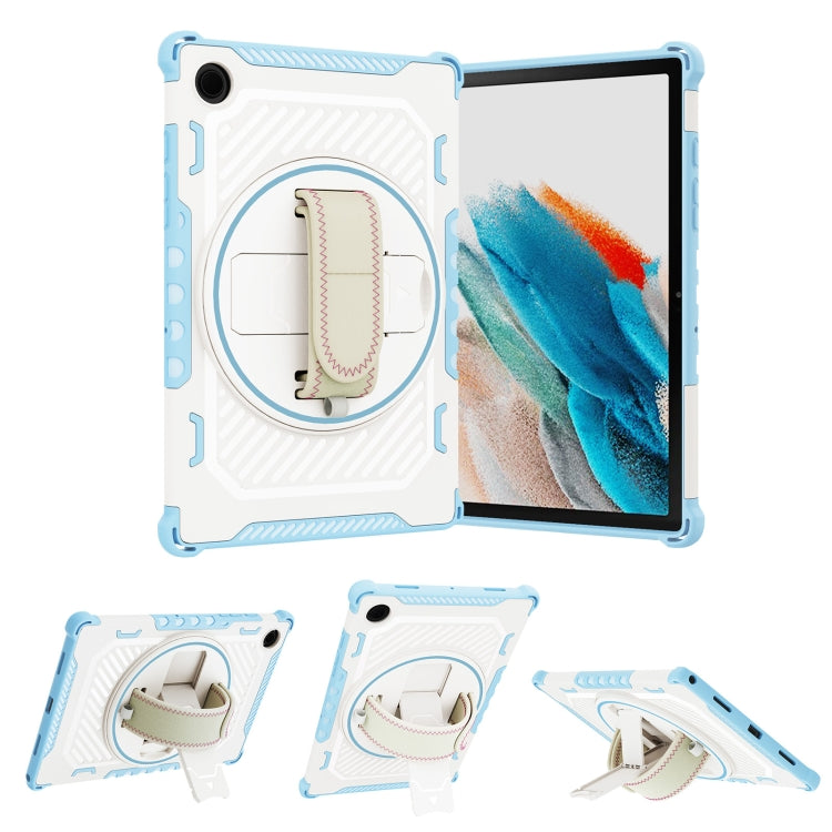 For Samsung Galaxy Tab A8 10.5 2021 2 in 1 Shockproof Tablet Case with Holder & Hand Strap