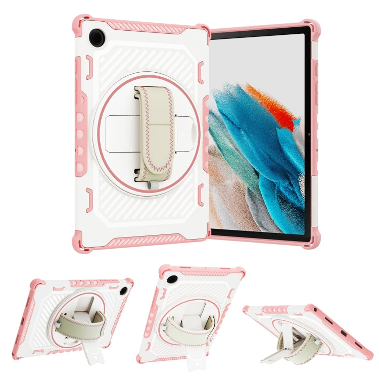 For Samsung Galaxy Tab A8 10.5 2021 2 in 1 Shockproof Tablet Case with Holder & Hand Strap