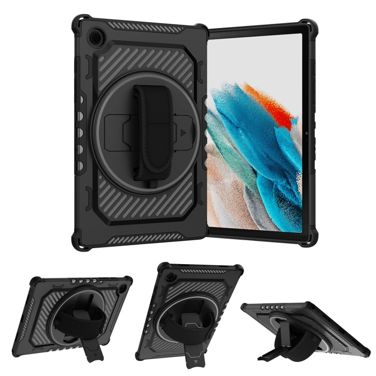 For Samsung Galaxy Tab A8 10.5 2021 2 in 1 Shockproof Tablet Case with Holder & Hand Strap