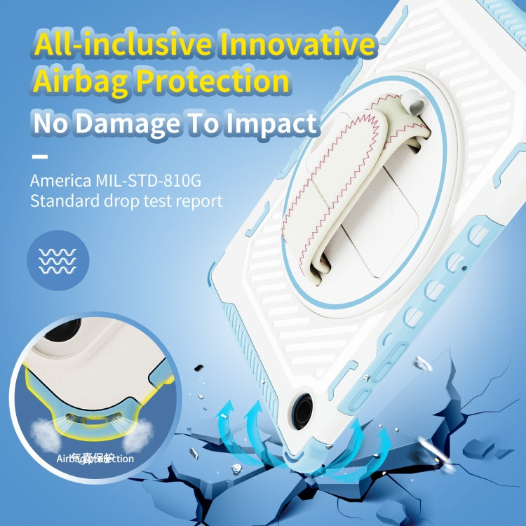 For Samsung Galaxy Tab A8 10.5 2021 2 in 1 Shockproof Tablet Case with Holder & Hand Strap