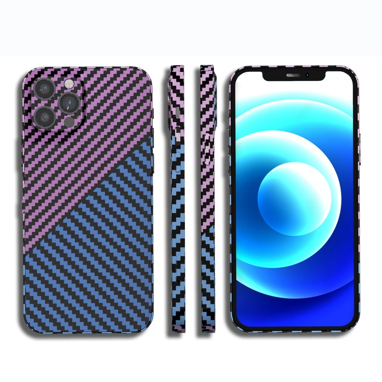 For iPhone 13 Pro Carbon Fiber Texture PC Phone Case