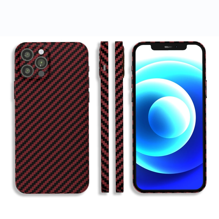 For iPhone 13 Pro Carbon Fiber Texture PC Phone Case