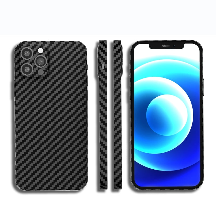For iPhone 13 Pro Max Carbon Fiber Texture PC Phone Case
