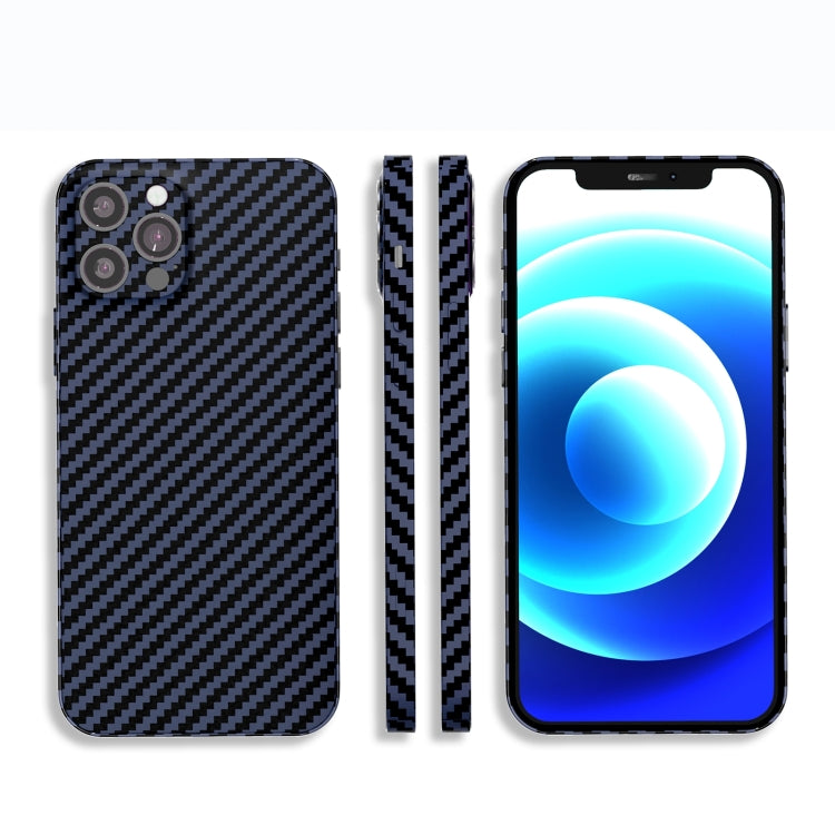 For iPhone 13 Pro Max Carbon Fiber Texture PC Phone Case