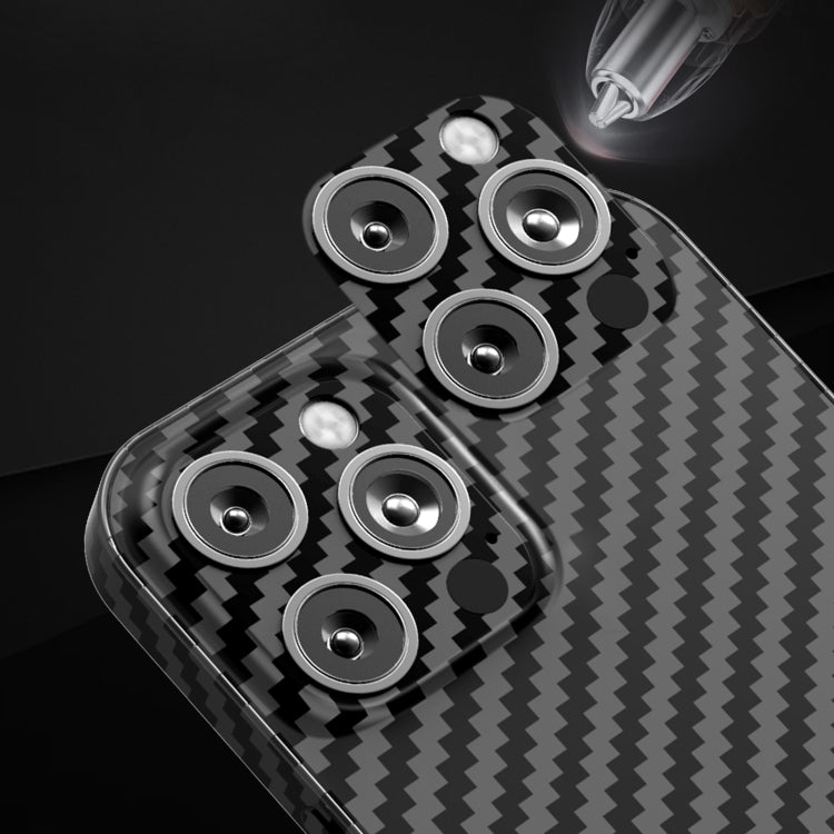 For iPhone 13 Pro Max Carbon Fiber Texture PC Phone Case