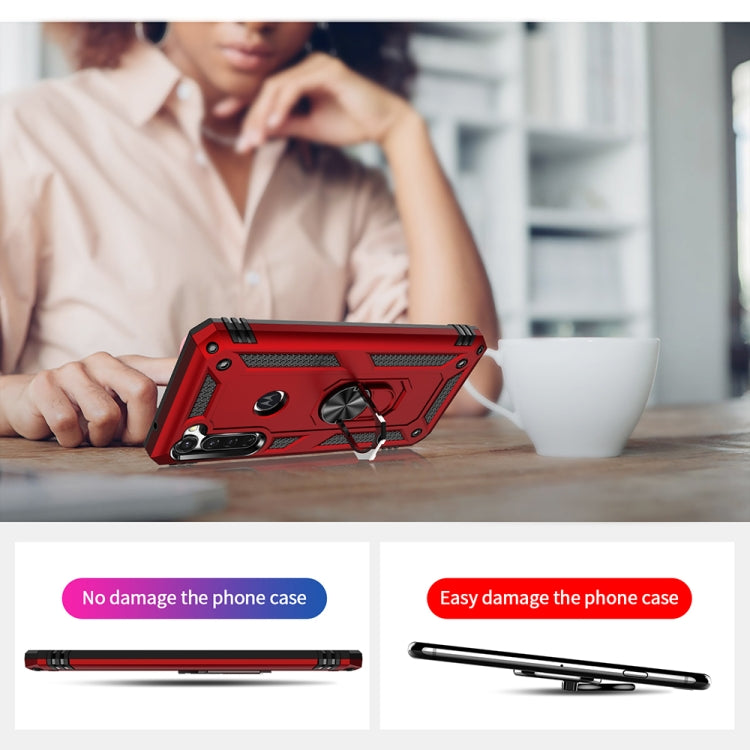 For Motorola Moto G Stylus Shockproof TPU + PC Protective Case with 360 Degree Rotating Holder