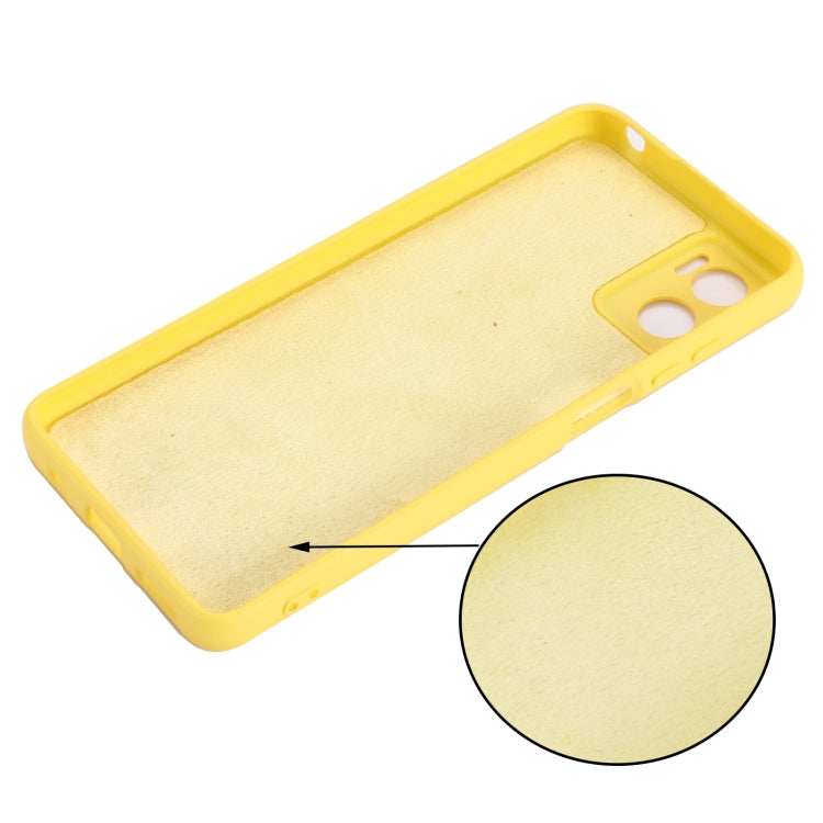 For Motorola Moto E22 / E22i Pure Color Liquid Silicone Shockproof Phone Case